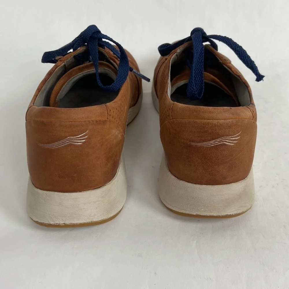 Dansko Christina Leather Nubuck Lace Up Sneaker